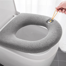 우아한클릭 1+1 빨아쓰는 따뜻한 기모 극세사 변기 시트커버, 2개입