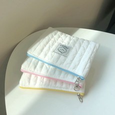 [국산 순면] 온소유 구름 폭신 약파우치 어린이집 유치원 여행용, 옐로우