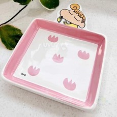 캐릭터 플레이트 사각접시