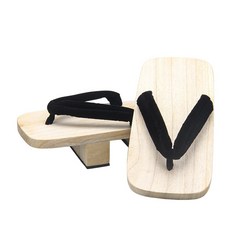 남녀공용 나무 바닥 일본 나막신 게다 우드 도쿄 쪼리 커플 여행 사진 촬영 사무라이 슬리퍼 Z-6017