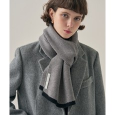 드로우핏 우먼 DRAWFIT WOMEN 라인 플레어 골지 니트 머플러 [GREY] DFWMAC4402GY 154760, FREE