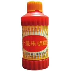 開明墨汁 紅黑書法繪畫專用墨汁，色彩鮮明流暢，提升作品質感, 1瓶, 300ml