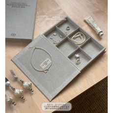 首爾亞麻書本飾品收納盒 31*21*4cm, 1個, 首爾亞麻書本盒C款, 首爾亞麻書本盒C款