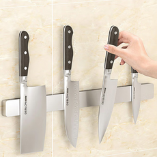스텐 자석 부착 칼걸이 칼꽂이 조리도구 정리 거치대 보관 30cm, 1개, 참조