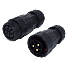 M25 커넥터 수 암 와이어 또는 패널 마운트 3 핀 용접 POWER LOGIC 플러그 WVC600W2800W 태양광 그리드 타이 마이크로 인버터용 방수, 1개