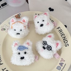 특이한 강아지머리핀 귀여운머리핀, 멍멍이 A, 1개