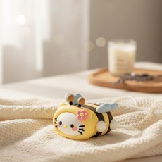 갤럭시 귀여운 버즈 실리콘 케이스 버즈3 버즈3프로 FE3, 고양이 꿀벌, 1개, 버즈3/프로3/FE3