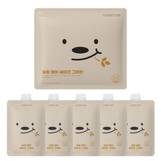 뉴베러 슬림 베어 단백질 쉐이크 파우치, 5개, 40g