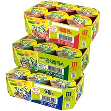 杯麵組 辣味冬粉 6入+原味冬粉 6入+韓式米線 6入, 18入