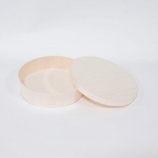 엠엔피 나무도시락 떡포장용기 우드도시락통 나무뚜껑, 5세트, 1개입