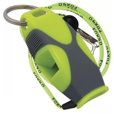 FOX 40 Sharx w lanyard 8703 高音哨 (附繫繩) 救難哨, 2308 螢光/灰, 1個