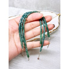 B425玻璃體藍碧璽925手串，全藍碧璽頂級天然水晶手鍊，現貨實拍可調節手飾, 1個