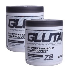 CELLUCOR Glutamine補充粉 無味, 2個, 360克