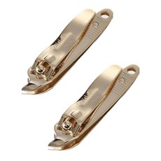 쓰리세븐 CT-118G 777 손톱깍이 손톱 큐티클 제거 사이드 깍이 손톱깍기 손톱정리기, 2개, 골드