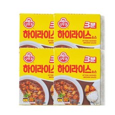 오뚜기 3분하이라이스소스 200g 4개, 1세트