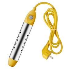 110V美規不鏽鋼電熱棒 熱得快燒水棒 自動斷電防燙加熱棒, 220V歐規溫控款帶指示燈 2500W