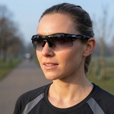 비앙디 편광렌즈 스포츠 러닝고글 자외선차단, 1개, 블랙