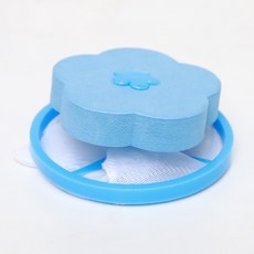 濾毛器 洗衣濾網 漂浮濾網 網袋 去除毛屑 棉絮雜質, 1個, 藍色(梅花), 藍色(梅花)
