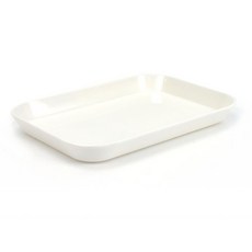 요양병원 깨지지않는 미니 간식쟁반 화이트 사각트레이 1인가구 식당 과일세팅 꾸미기, 정사각 21x14x2