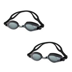 SILVERSPIN 護目鏡 成人護目鏡 銀色旋轉包裝護目鏡 SGT-501 2set, 01_黑色+黑色