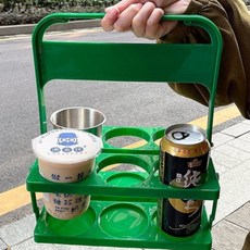 싼타창고 음료 캐리어 테이크아웃, 레드