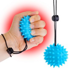 피트젠 손가락 스트레칭 손 근력 악력 운동 마사지볼 지압볼, SKY-BLUE (스카이블루), 1개