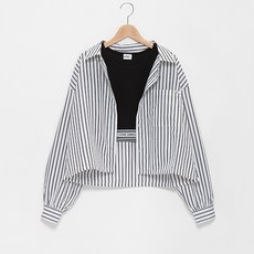 LOVETOXIC 女孩 LTXC 含內搭條紋襯衫