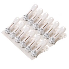 데일리공감 무자국 귀여운 말랑 고양이발 빨래집게 다용도걸이, 그레이, 1세트