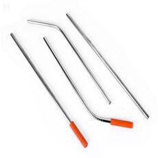 성군만물상 스텐 빨대 다회용, 실리콘 일자형