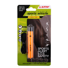 스타 스포츠 전자호각 올리브 목걸이 타입 호루라기 축구 심판 휘슬, 1개