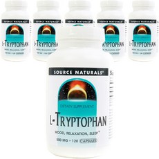 SOURCE NATURALS 左旋色胺酸膠囊 500mg, 120顆, 6罐