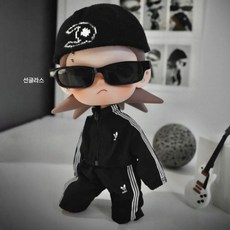 팝마트 지거 Zsiga 인형옷 1/8 액션 피규어 20cm 인형 패션 모자 상의 팬츠 썬글라스 세트, Zsiga20cm 핏, 선글라스(인형제외)