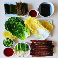 포항 구룡포 과메기 야채세트, 1세트, 손질과메기10마리20쪽+야채세트1개