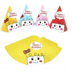 별별마켓 생일 고깔모자 소녀 색상임의 홈파티용품