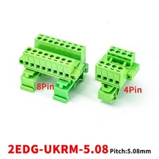 레일 장착형 플랜지형 트랙 플러그형 터미널 블록 연결 키트, 1개, 11. 24P