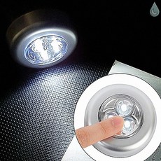 신비가 무선조명 무선 3구 LED 터치등