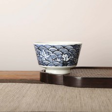 景德鎮青花紋杯 純手工繪製, 商品主圖, 1個