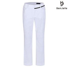 벤제프 여성 밑단 로고 부츠컷 팬츠