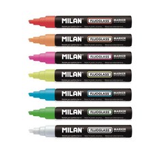 MILAN 玻璃彩繪擦擦筆 7色組, 1個