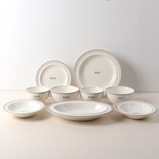 시라쿠스 메이플 2인 그릇세트, 1세트, 9p, 코지그레이