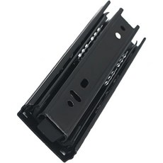 QUMIIRITY 레일 서랍 캐비닛 슬라이드 두꺼운 서랍 슬라이드 확장 볼 베어링 서랍 트랙레일 볼 슬라이드레일 스테인리스 강 검정, QUMIIRITY 레일 서랍 캐비닛 슬라이드 두꺼운 서