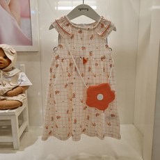 아가방 NC엑스코점 이월특가! 화사한 컬러감 프릴이 사랑스러운 올리레드꽃원피스 +가방! 유아 원피스 여아 여름원피스 외출복 어린이집 등원룩 데일리 편한 원피스 선물추천