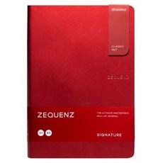 지퀀스 타임밸류 360 모눈종이 슬림 노트 A5 L 100매입, 레드, 1개