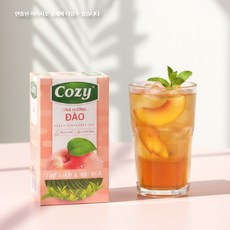 베트남 코지 복숭아 티백 과일차 Cozy Tra Dao, 1박스, 25개입, 2g