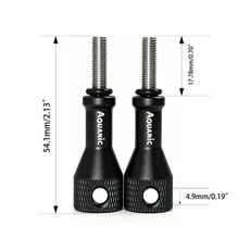 NiteScuba 다이빙 2홀 스위블 클립 Gopro 볼 마운트 홀더 버터플라이 클램프 스트로브 라이트 브래킷 어댑, 12 2 Metal Black Screw