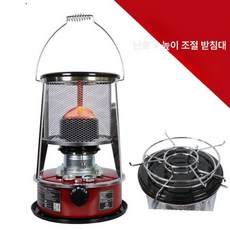 데이하우스 캠핑등유난로 캠핑난로 히터 캠핑용, 레드 기본모델 +높이 조절 받침대, 기본 색상