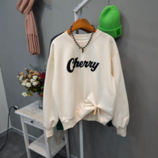 체리부클 뽀글이 기모맨투맨