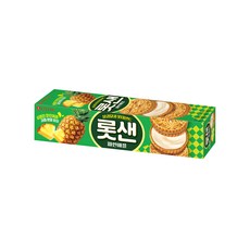 롯데샌드 파인애플 105g 과자 간식 크래커 쿠키 비스킷 비스켓 산도 샌드 뽀또 제크 쿠크다스 빠다코코낫 에이스 버터링 사브레 사루비아 아이비 참크래커 참잉, 1개