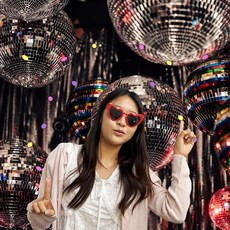 인싸 안경 뿔테 인싸선글라스 선글라스 레드 하트 chl+042Fu