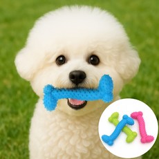 애견 강아지장난감 장난감 강아지이빨 강아지토이 뼈모양끈 애견용 실리콘 뼈다귀 강아지